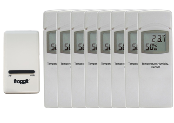 DP1500 Wi-Fi Weather Server USB Dongle incl. 8 x DP50/WH31A thermo-hygrometer wireless sensor